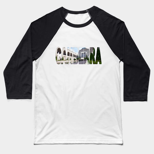 CANBERRA - ACT Australia Inside War Memorial Baseball T-Shirt by TouristMerch